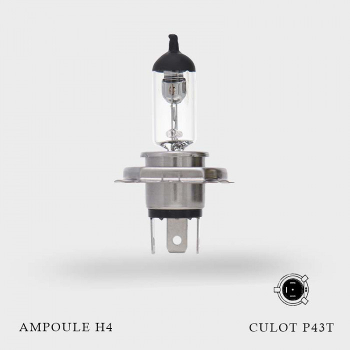 Ampoule H4 12V-60/55W Culot P43t