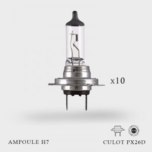 Ampoule H7 12V-55W Culot PX26d boite de 10ex