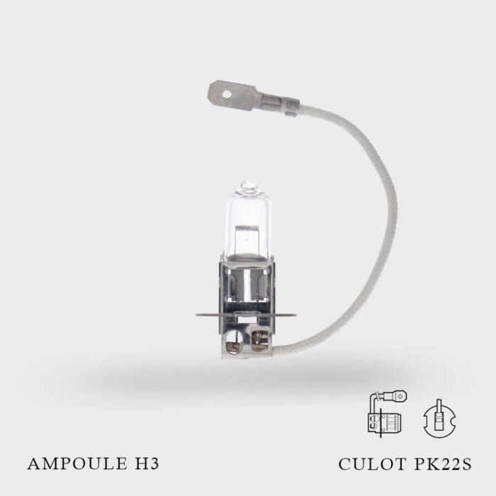 Ampoule H3 12V-55W Culot PK22S FrenchCleaner