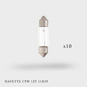 Ampoules Navette C5W 12V-5W 11x35 x 10ex