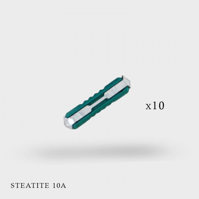 Fusibles stéatite 10A x 10ex sous blister Fusibles stéatite 10A x 10ex sous blister
