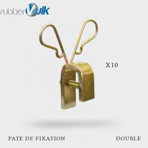 10 pattes de fixation double