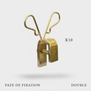 Patte de fixation double pour rallonge