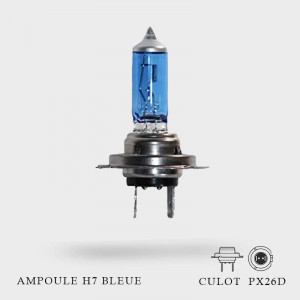 Ampoule H7 Bleue Xénon 12V-55W Culot PX26d à l'unité