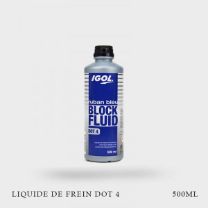 Liquide frein IGOL DOT4 Block Fluid Ruban bleu 500ml