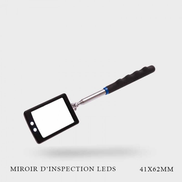 Miroir d'inspection à Led télescopique