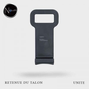 Vue de face de la Tablette retenue du talon