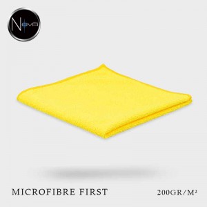Microfibre jaune 38x38cm