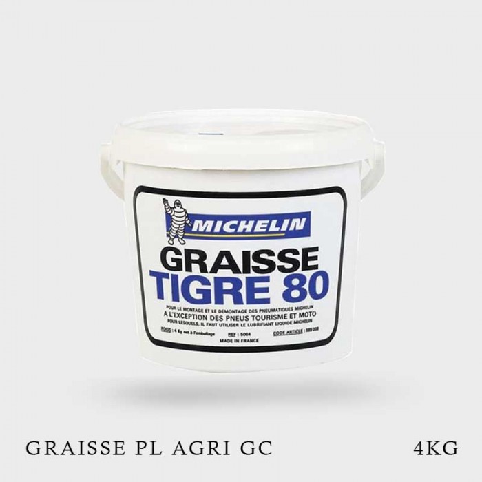 GRAISSE DE MONTAGE MICHELIN TIGRE 4KG - Equipement garage Auto - Machine à  pneu - Démonte pneu 