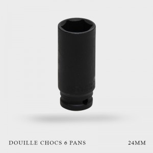 Douille à chocs longue 6 pans 1/2 24mm