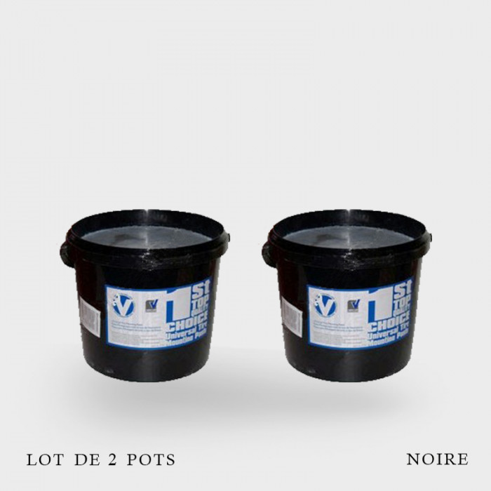 Lot de 2 pots crème de montage noire Rubber Vulk 5KG