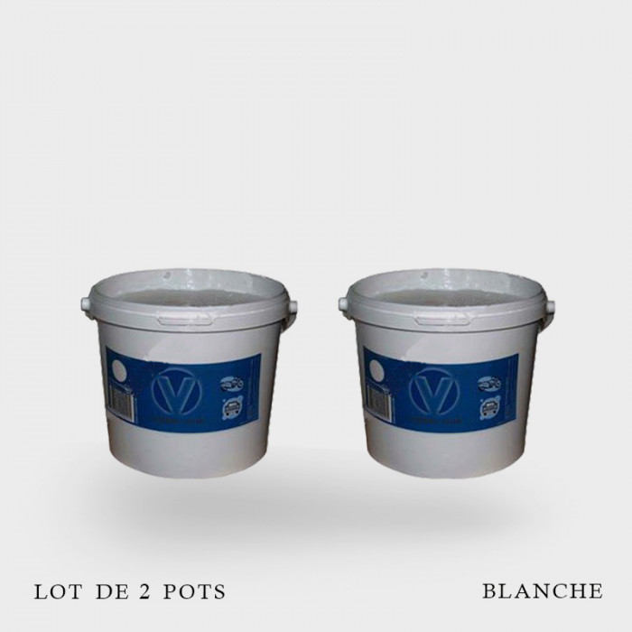 Lot de 2 pots crème de montage blanche Rubber Vulk 5KG Lot de 2 pots crème de montage blanche Rubber Vulk 5KG