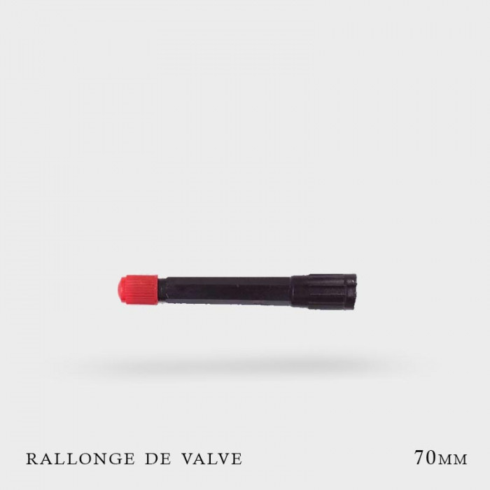 Rallonges de Valves rigides noires 71mm