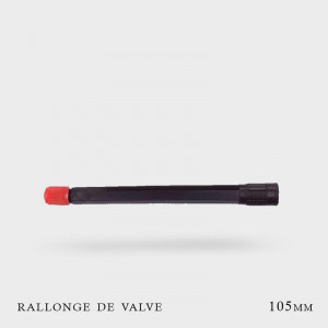 Rallonges de Valves rigides noires 105mm