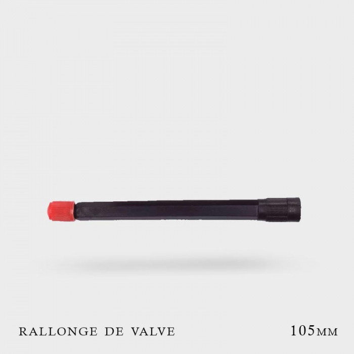 Rallonges de Valves rigides noires 105mm