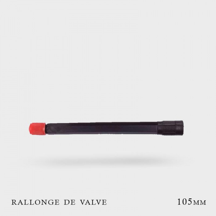 Rallonges de Valves rigides noires 105mm Rallonges de Valves rigides noires 105mm
