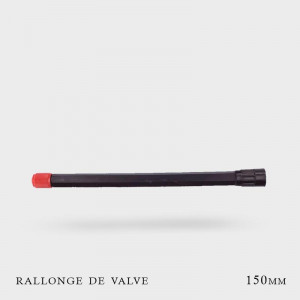 Rallonges de Valves rigides noires 150mm