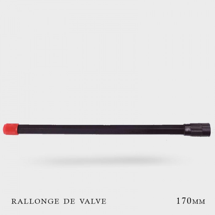Rallonges de Valves rigides noires 170mm