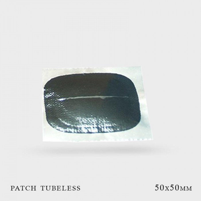 Patch vulcanisant pour pneus tubeless 50x50mm