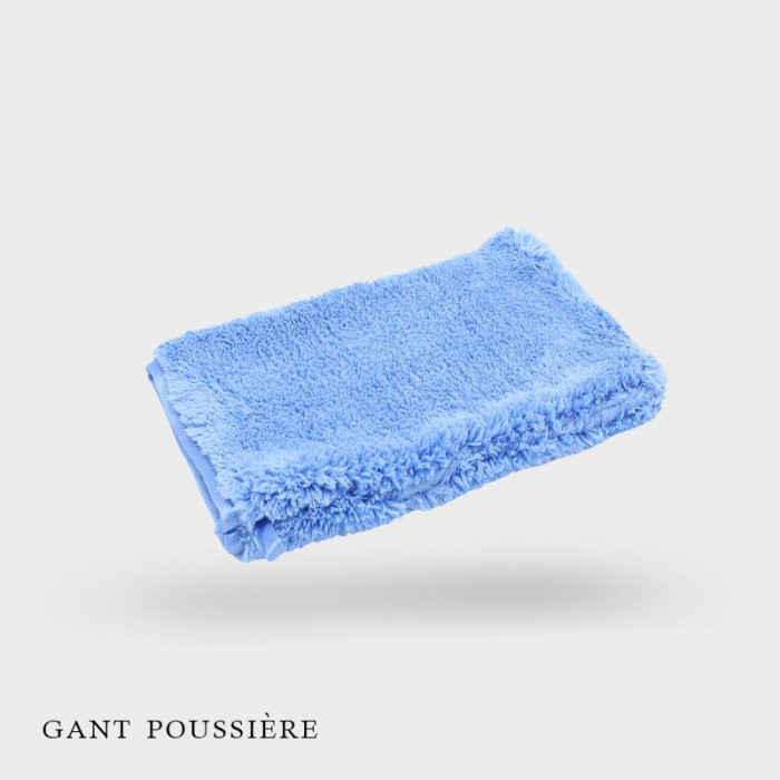 Gant poussière et support fragile